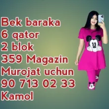 Bek baraka 6 Qator 359 Magazin