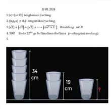 Olimpiada savollari va nostandart masalalar