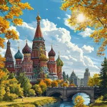 Небо над Москвой 🌤☔️