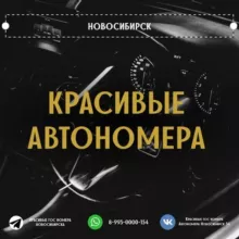 Красивые гос номера Новосибирска