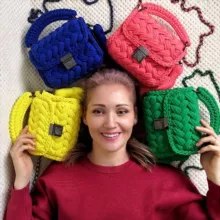 ВЯЗАНЫЕ СУМКИ, РЮКЗАКИ🎒👛 ДИСТАНЦИОННОЕ ОБУЧЕНИЕ