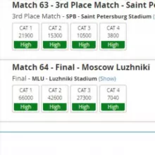 WORLDCUP TICKET MONITOR