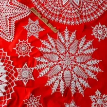 Вязаные салфетки, скатерти и снежинки от Эльмиры ✨️