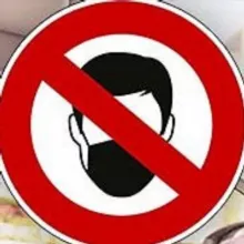 Vermummung verboten! Masken runter! Freiheit statt Maskerade!