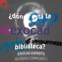 ¿dónde está la exocad biblioteca?