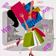 Стильный шкаф с WB